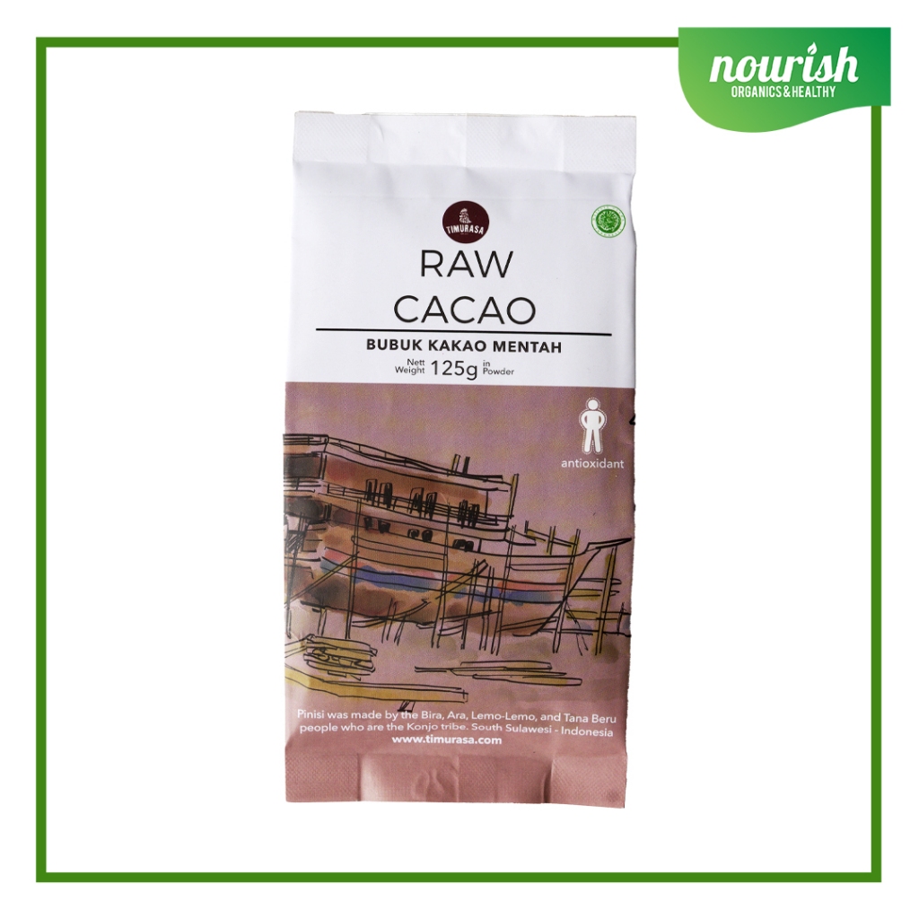 

Timurasa, Organic Raw Cacao Powder 125gr-Jakbar