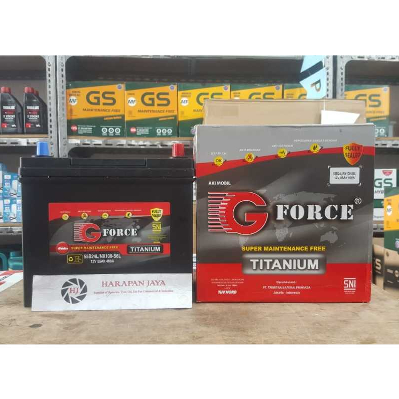 AKI MOBIL G FORCE TITANIUM 55B24L / NS60L (55 AH) (KERING)