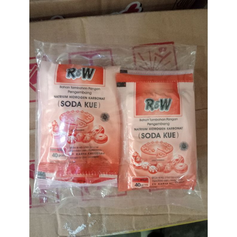 

SODA powder merk r&w 1pak = 10pcs