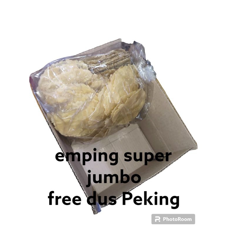 

emping jumbo mentah siap goreng 500gram