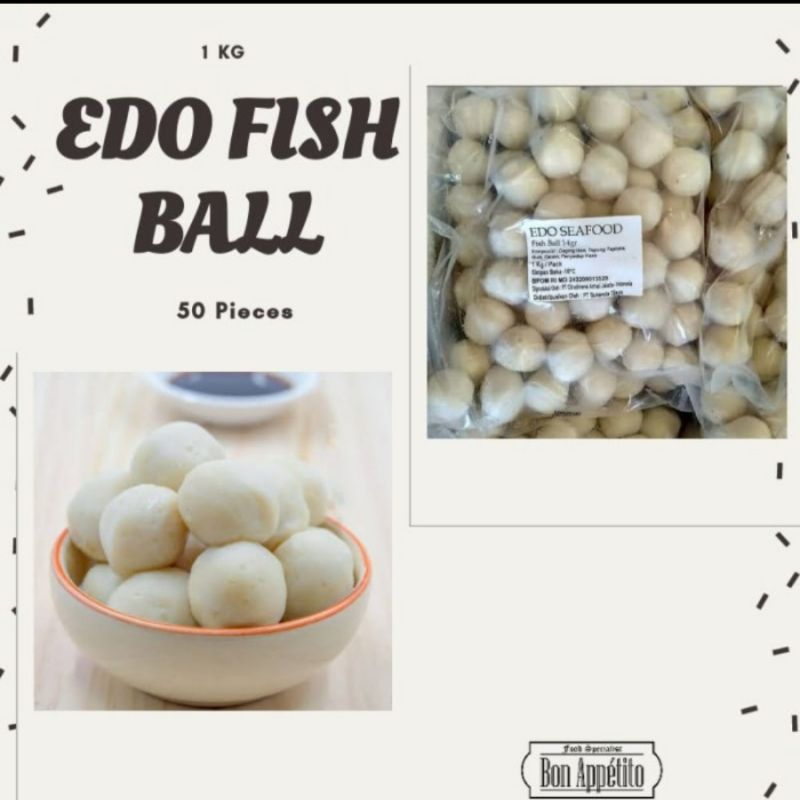 

Edo Fish Ball / Bakso Ikan 50 pcs / Ready to Eat / Ready to Cook / Frozen