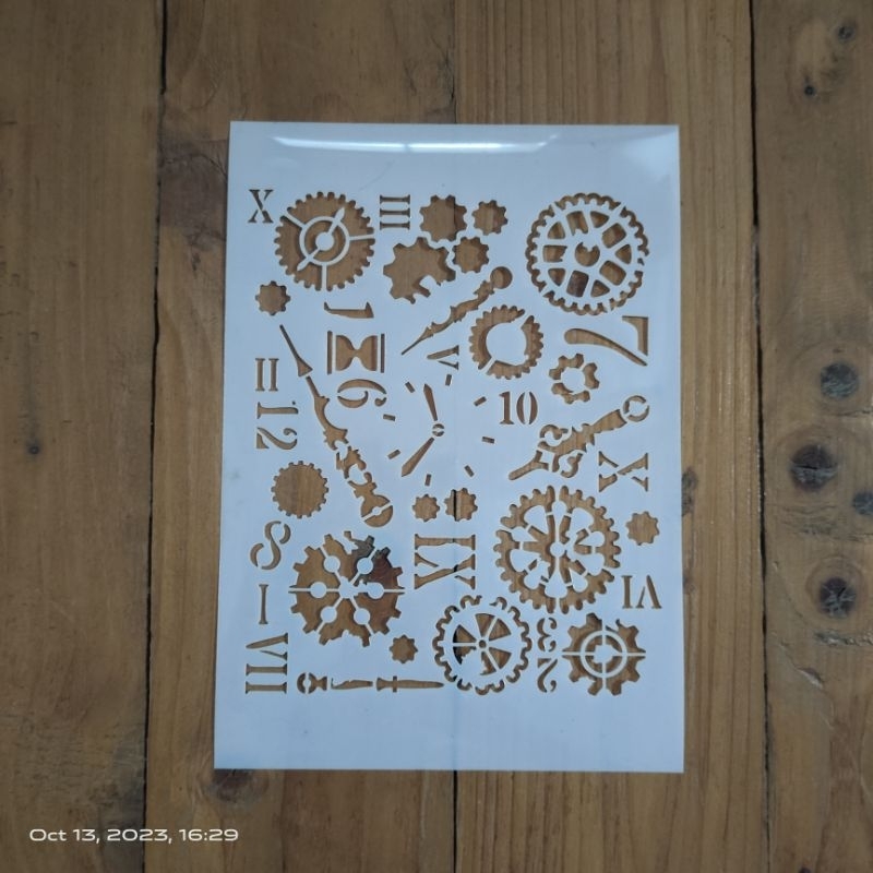 

Stencil Gear Ready Stok ukuran A5