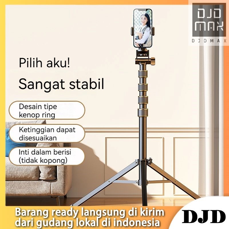DJDMax Tripod Handphone 2,1 Meter Besi Plus Mini ball head Holder/Tripod Hp Ring Light 2 Meter Live Streaming/Tripod 2,1 Meter/ Tripod HP 2,1 M - Tripod 2 Meter/ Tripod HP 2M Free Holder U - Tripod Kamera Free Holder U - Tripod Kamera / tripod free tas