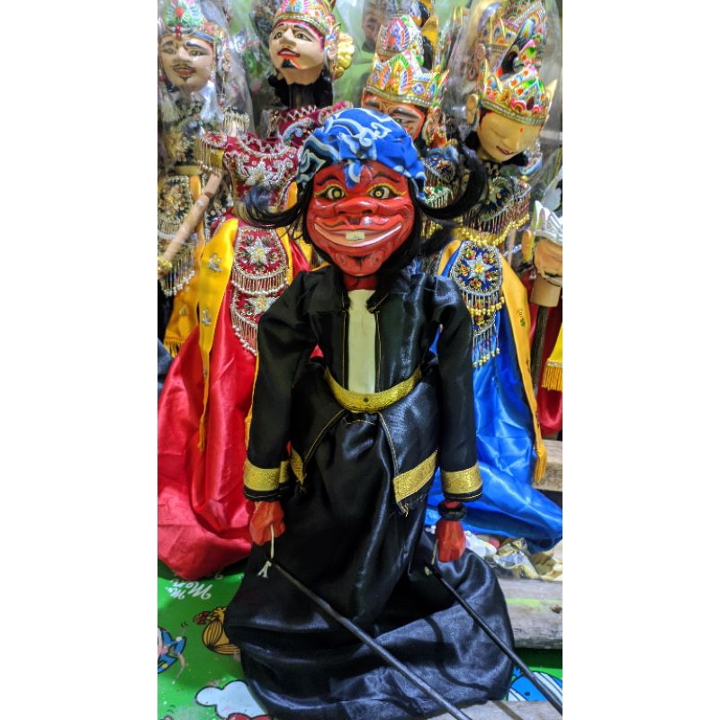 wayang golek cepot standar pentas murah meriah ukuran nomer 2 pentas(mohon baca deskripsi)