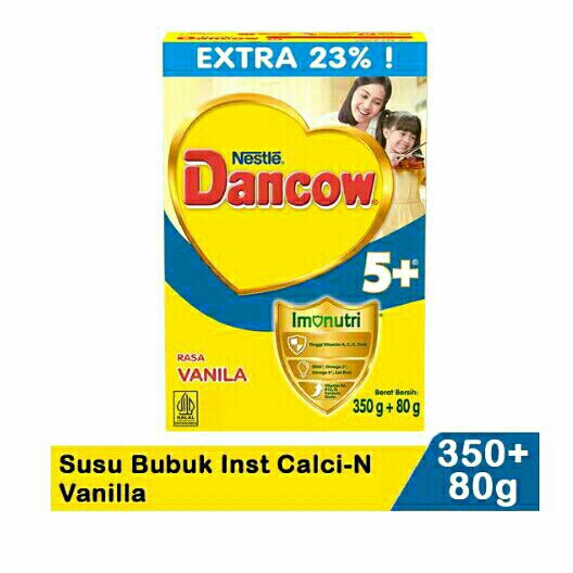 

Dencow 5+ susu bubuk protectus probio vanilla 350g+80g