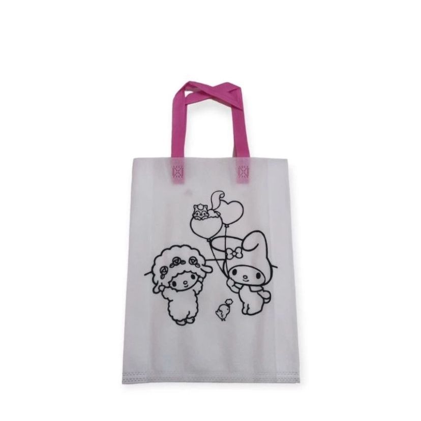 

HLID - (1pcs) Tas Spunbound Mewarnai 70 GSM Handle uk 30X40X8 Versi 3 / Tas Goodie Bag/ Tas Bahan Canvas