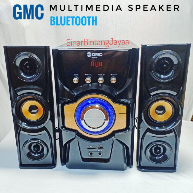 GMC Speaker Bluetooth Multimedia 889B Mega Bass / Speaker Multimedia Bluetooth GMC 889B Mega Bass