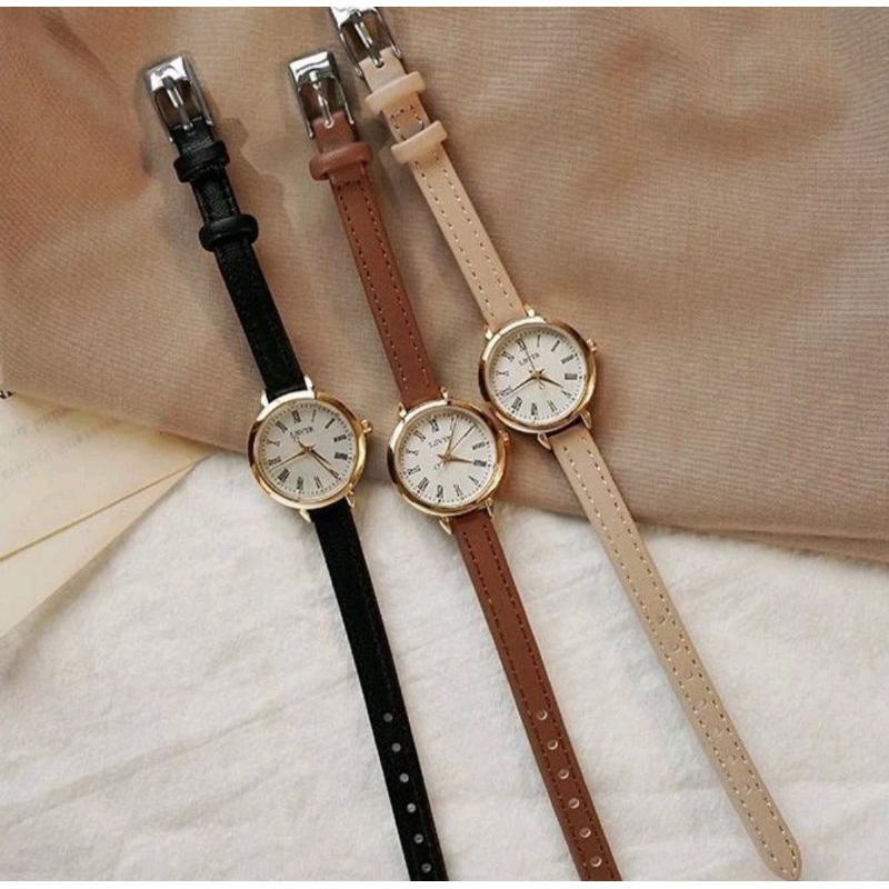 Jam Tangan Analog Wanita Kulit Kecil