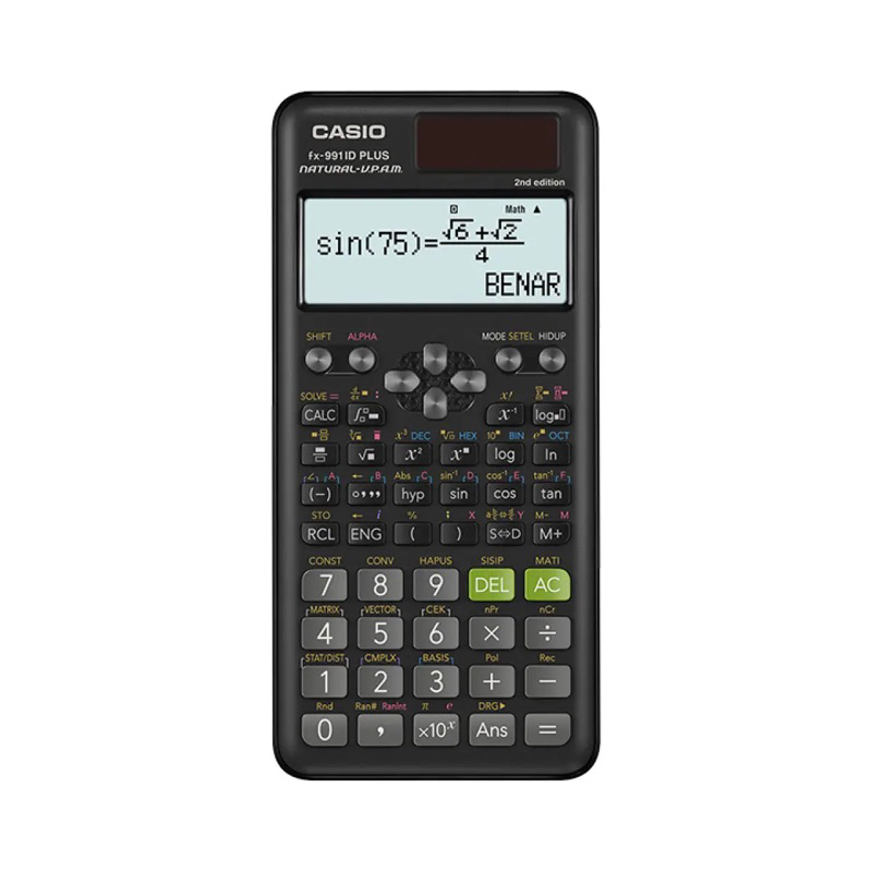 

CASIO KALKULATOR FX-991IDPlus-2nd ed. B.Indonesia