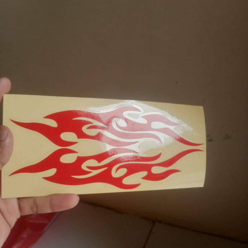 Sticker Cutting Api Mobil, stiker api mobil, stiker api. sepasang.