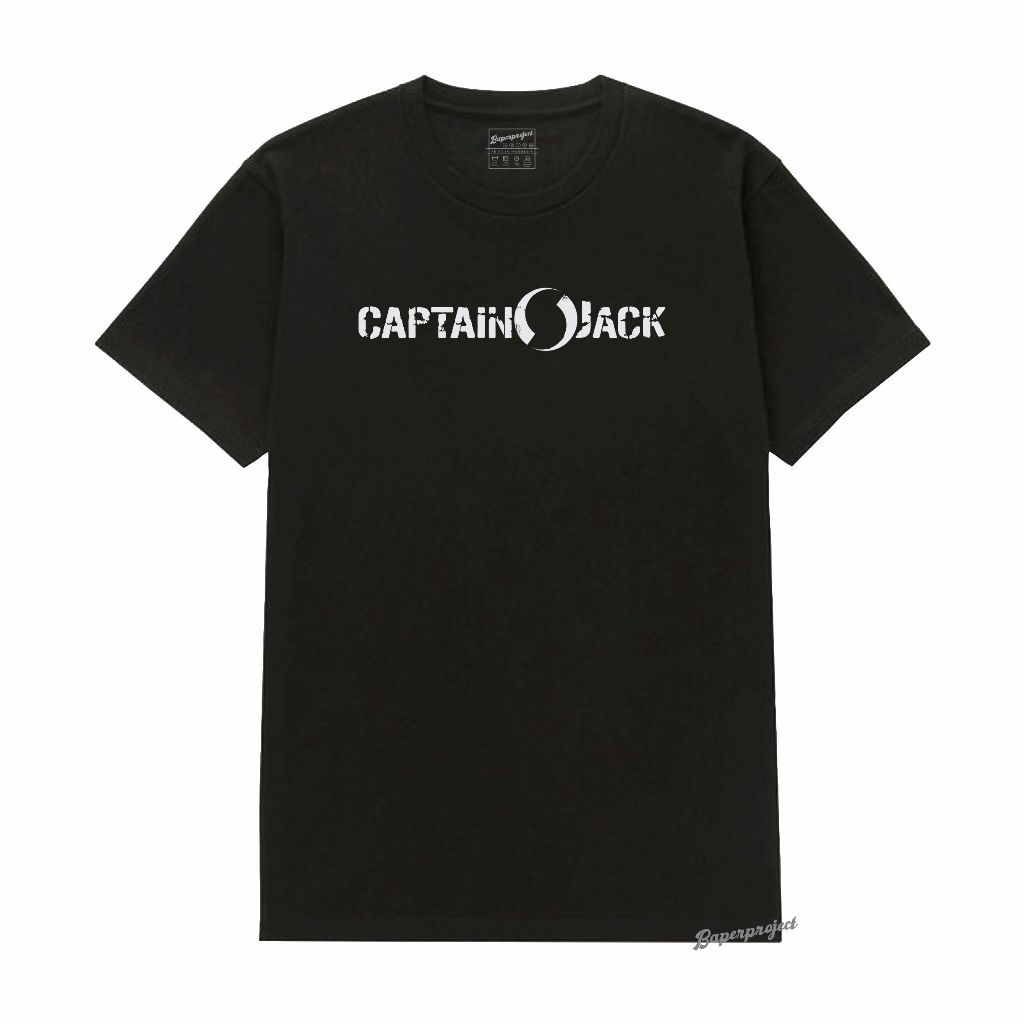 Kaos Band Captain Jack Kupu Kupu Baja unisex cotton combed 20s