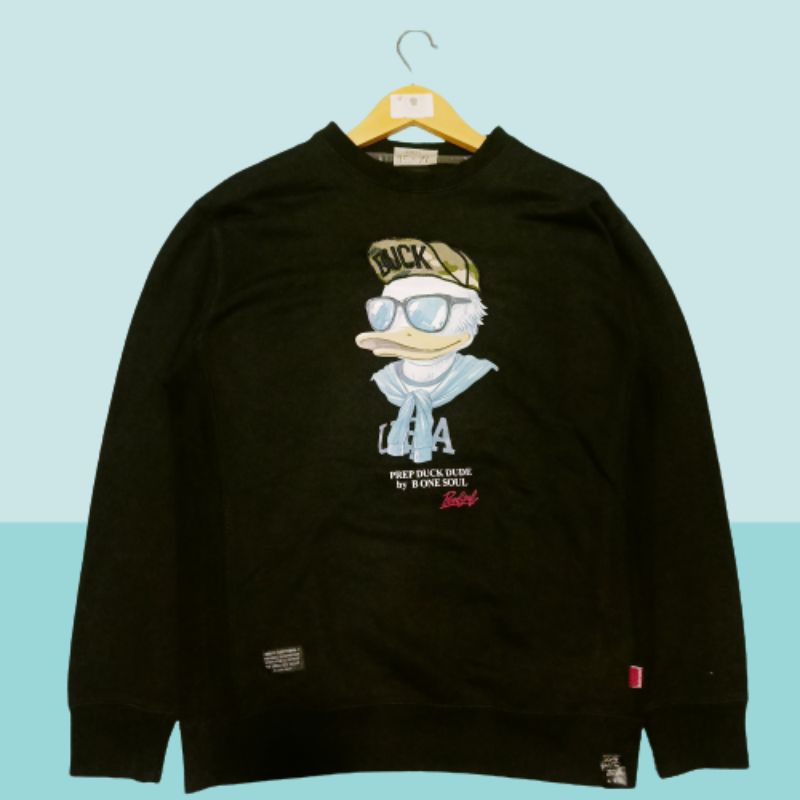 B ONE SOUL Prep Duck Dude Sweater Crewneck