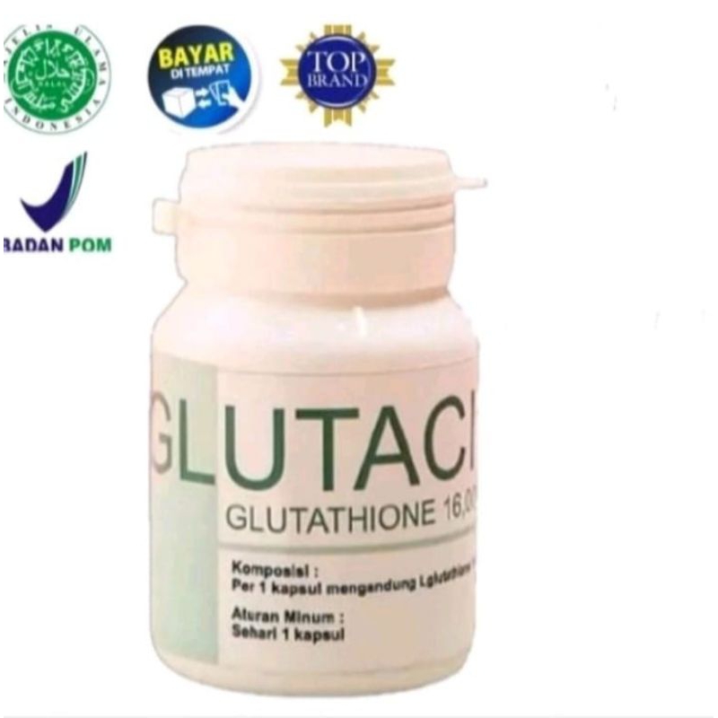 GLUTACID GLUTATHIONE 16,000mg BPOM//GLUTACID WHITENING//GLUTACID 30 CAPSULES