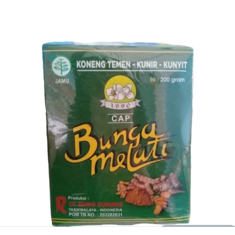 

Jamu koneng temen/kunir/kunyit cap bunga melati