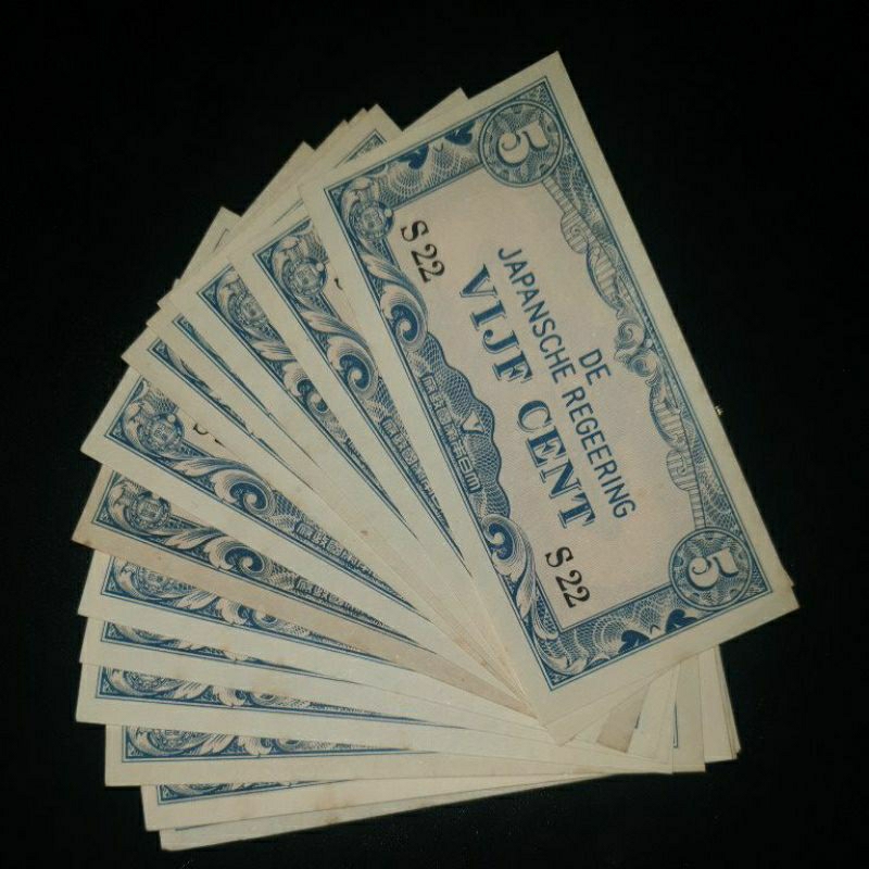 Uang Kuno 5 Cent DJR (Uang Penjajahan Jepang)