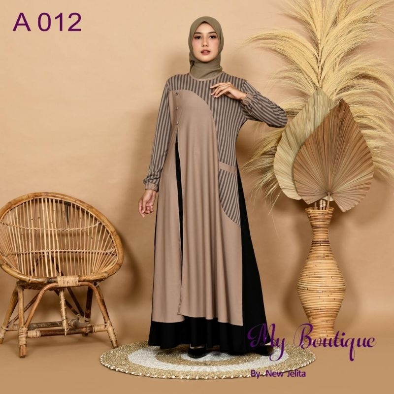 Gamis My Boutique By Jelita Code A 012/Gamis My Boutique/Gamis kekinian