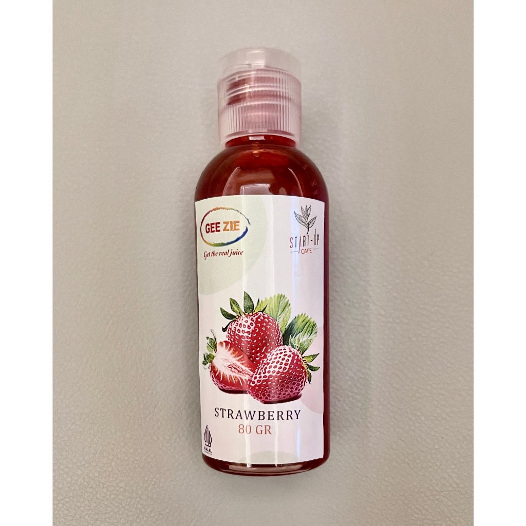 

Gee Zie Strawberry Tester Repack ( 80 GR ) Sirup & Konsentrat
