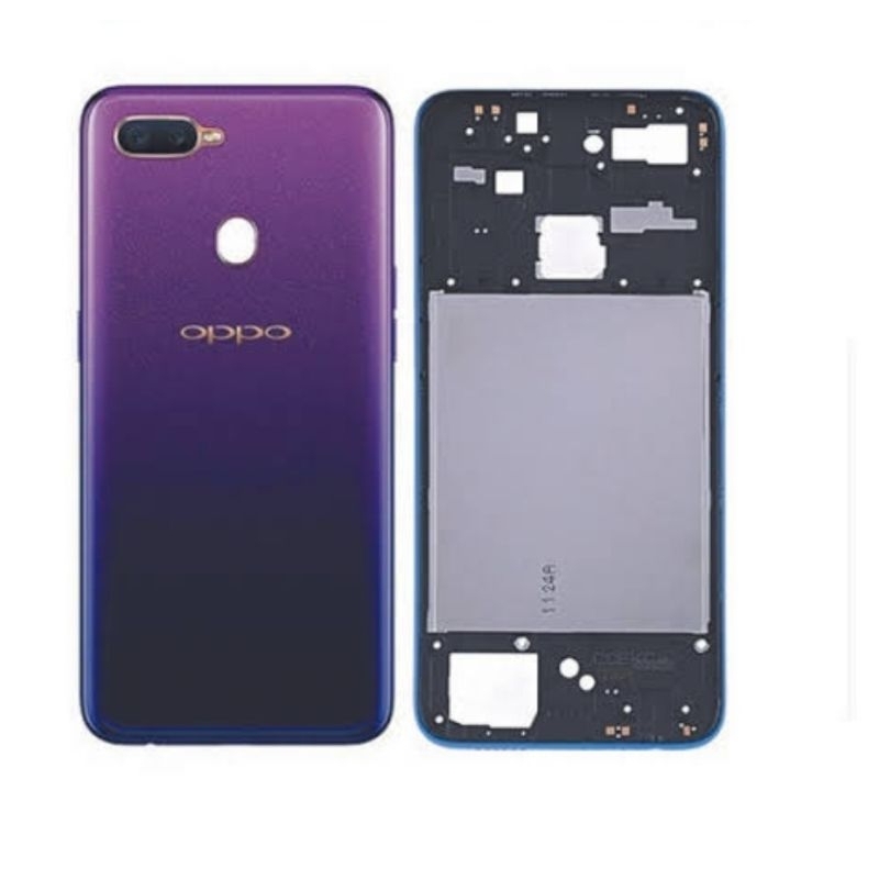 BACKDOOR CESING FULLSET BEZEL OPPO F9 ORIGINAL