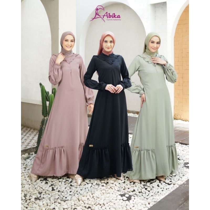 Moslem Ori Gamis Busui Friendly Polos Youris Rempel Shenna Dress By Abika (Ready Please Cekstok)