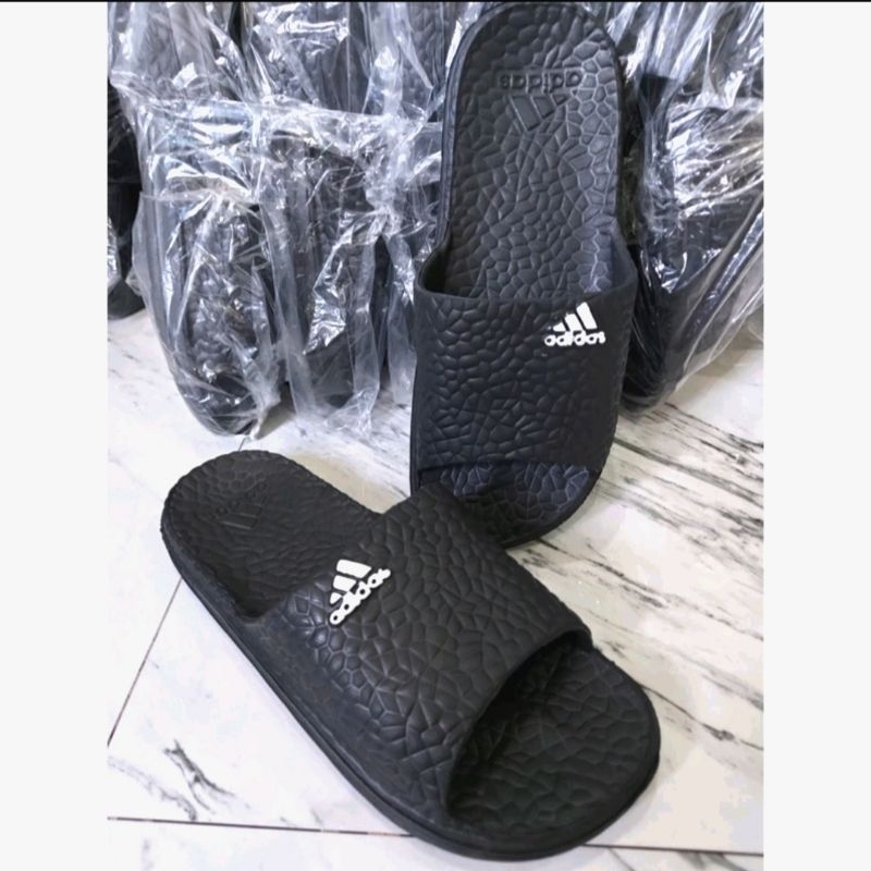 sandal slop pria sandal slide motif kulit jeruk