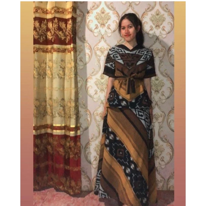 setelan rok blouse tenun Jepara