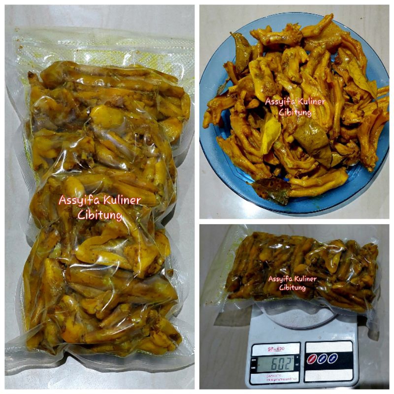 

Ceker Bebek Premuim ungkep bumbu rempah free sambal