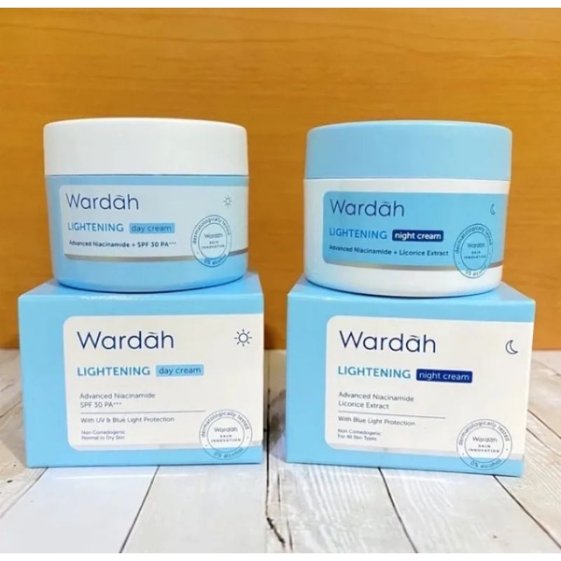 Terlaris Wardah lightening night crem & day crem