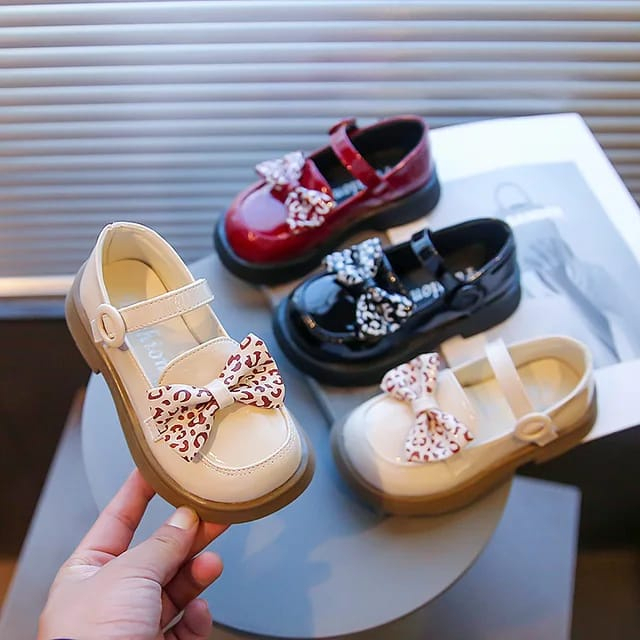 sepatu docmart anak perempuan pita motif polkadot / sepatu docmart perempuan anak korea / sepatu jal