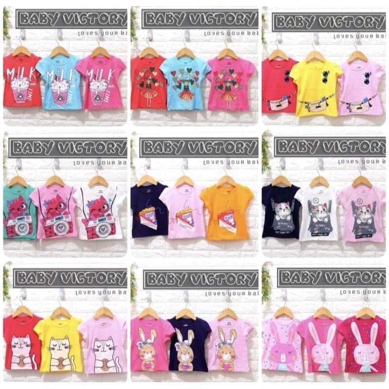 Kaos Baby Victory Girl & Boy | Lengan Pendek | Lengan Panjang