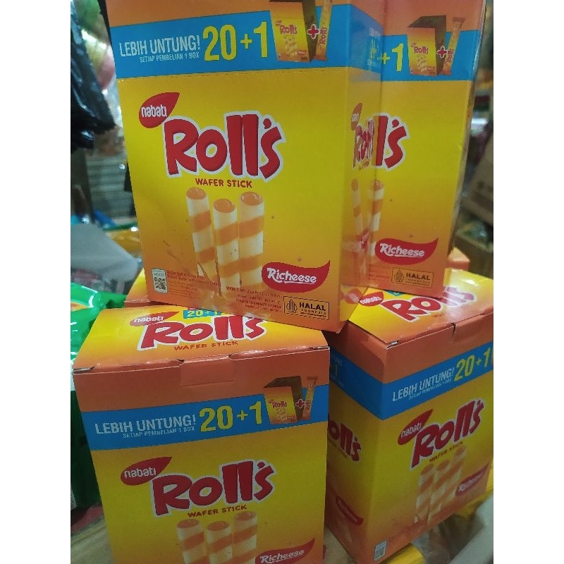 

wafer rolls nabati 1box isi 20pcs