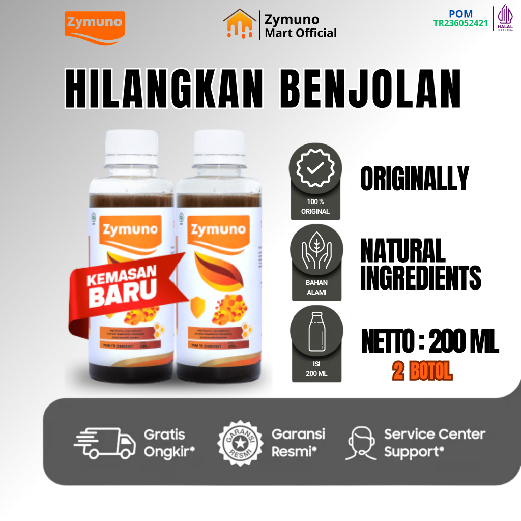 ZYMUNO MADU ORIGINAL PAKET 2 BOX – VITAMIN HERBAL MENINGKATKAN DAYA TAHAN TUBUH MENGOBATI BERBAGAI M