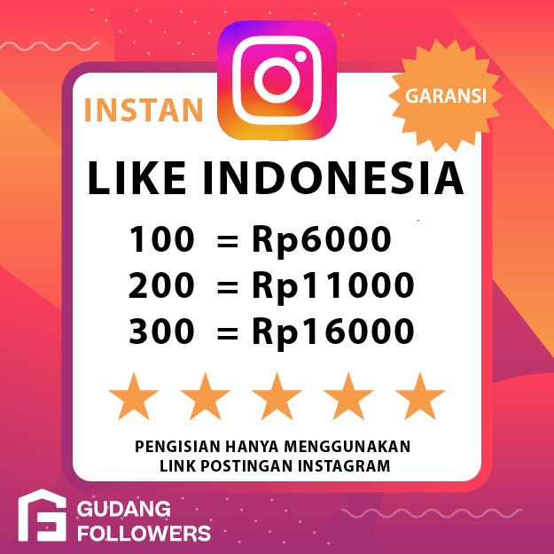 Like Instagram Indonesia Aktif Garansi Instagram Like