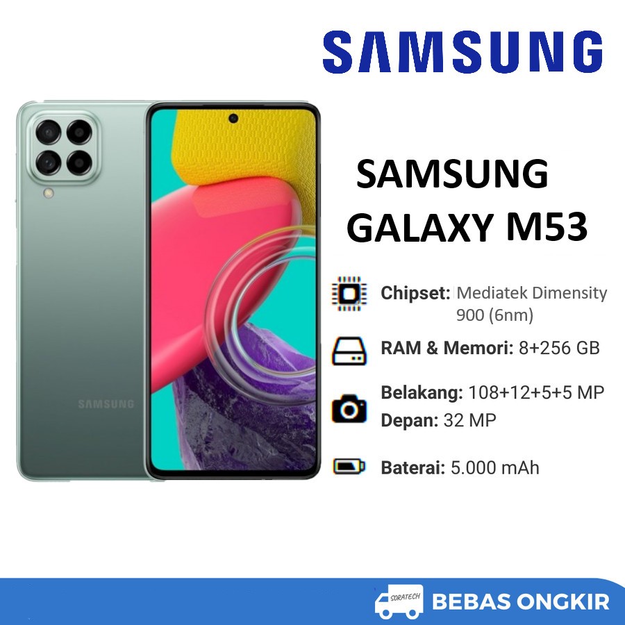 Samsung Galaxy M53 5G RAM 8 ROM 256 GB 8/256 GB BERGARANSI