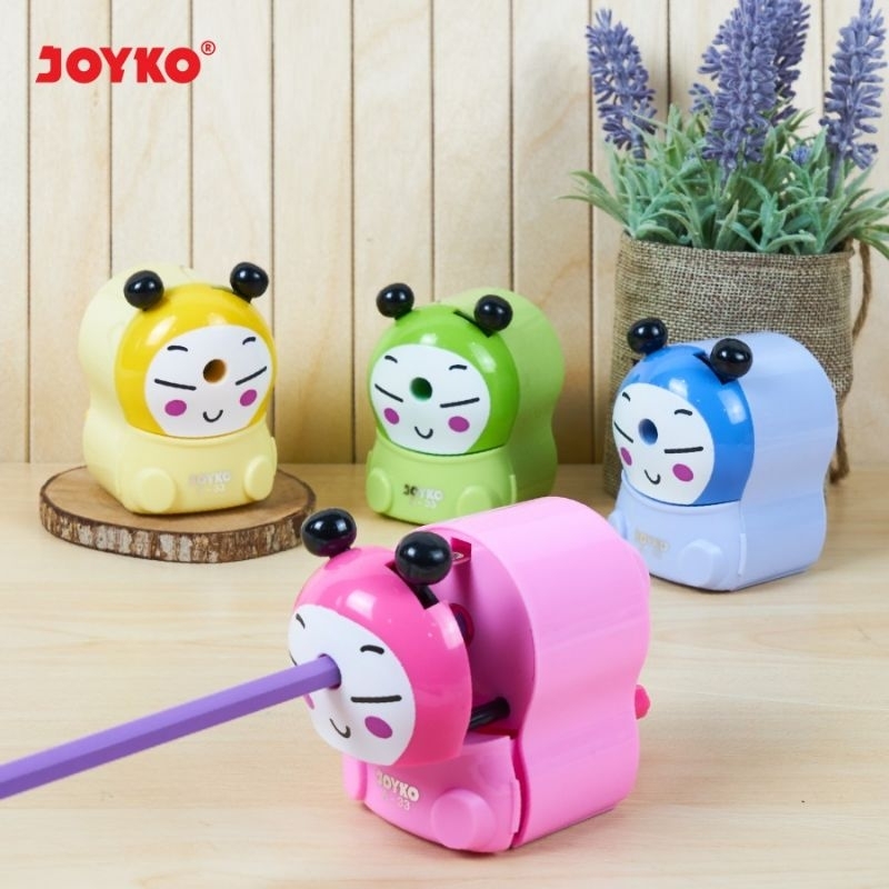 

Sharpener joyko tipe A - 33/Serutan anak karakter/Sugu putar lucu