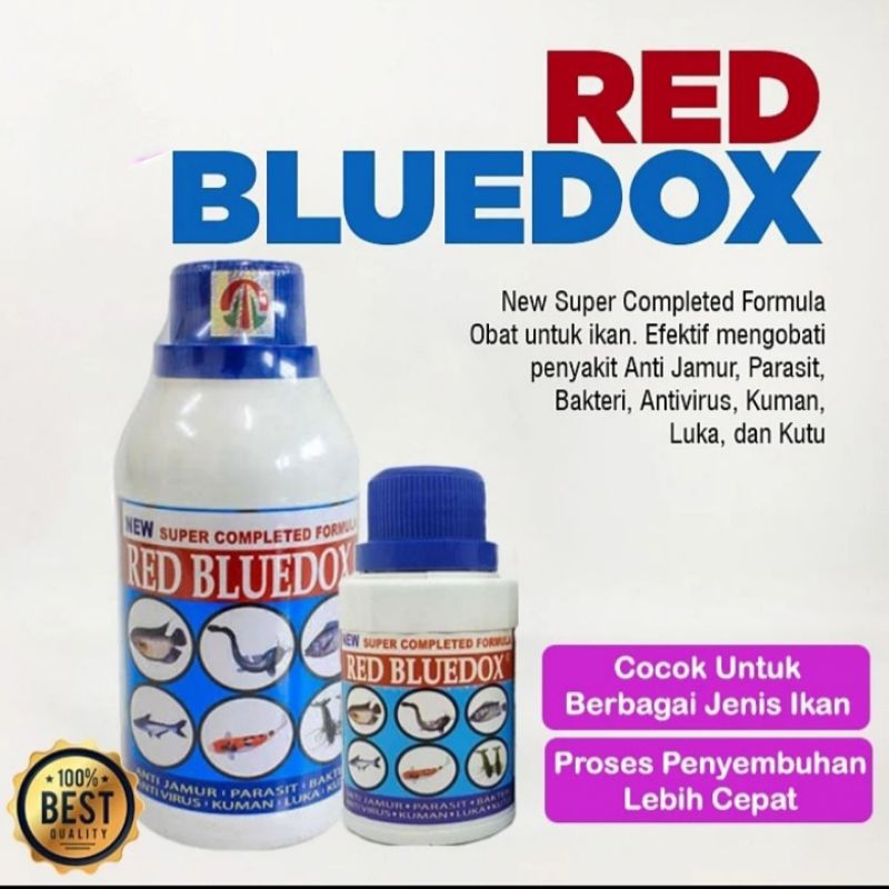 Obat Ikan Hias Anti Jamur Bakteri Red Bluedox Praktis Karantina Koi