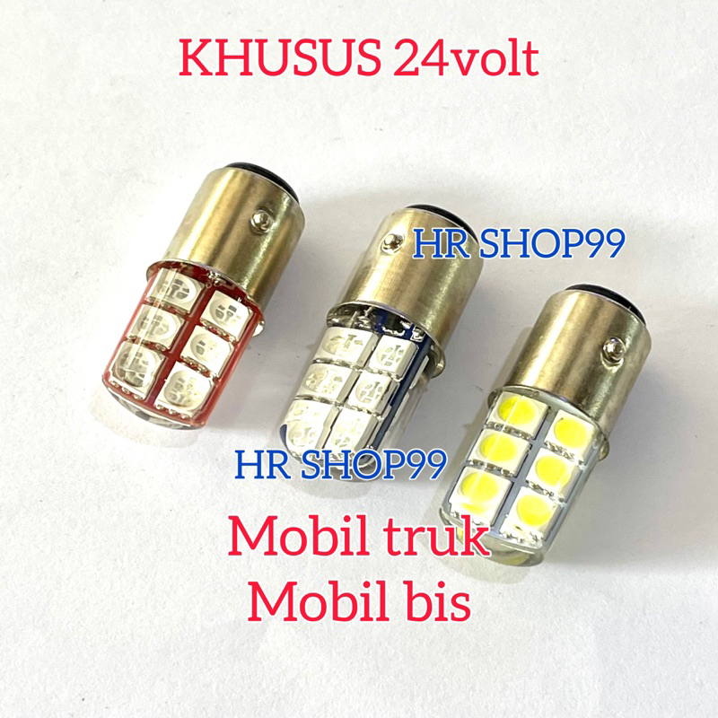 Lampu LED STOP REM JELLY 5050LED RGB DC-24VOLT TRUK BIS K2-12LED NYALA KEDIP KHUSUS 24volt