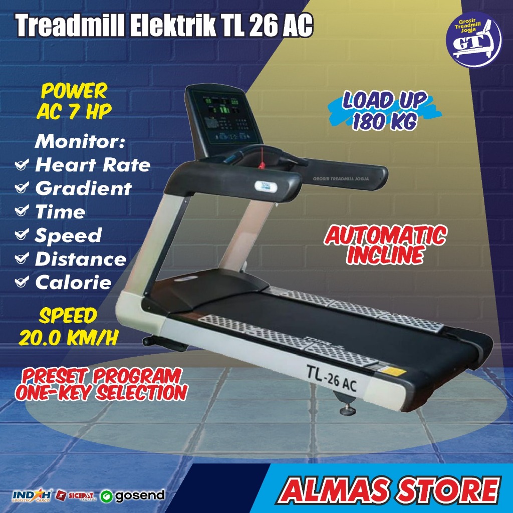 Treadmill Threadmill Treadmil Tredmill Trademill Tretmil Treatmill Tradmill Tritmil Elektrik Listrik