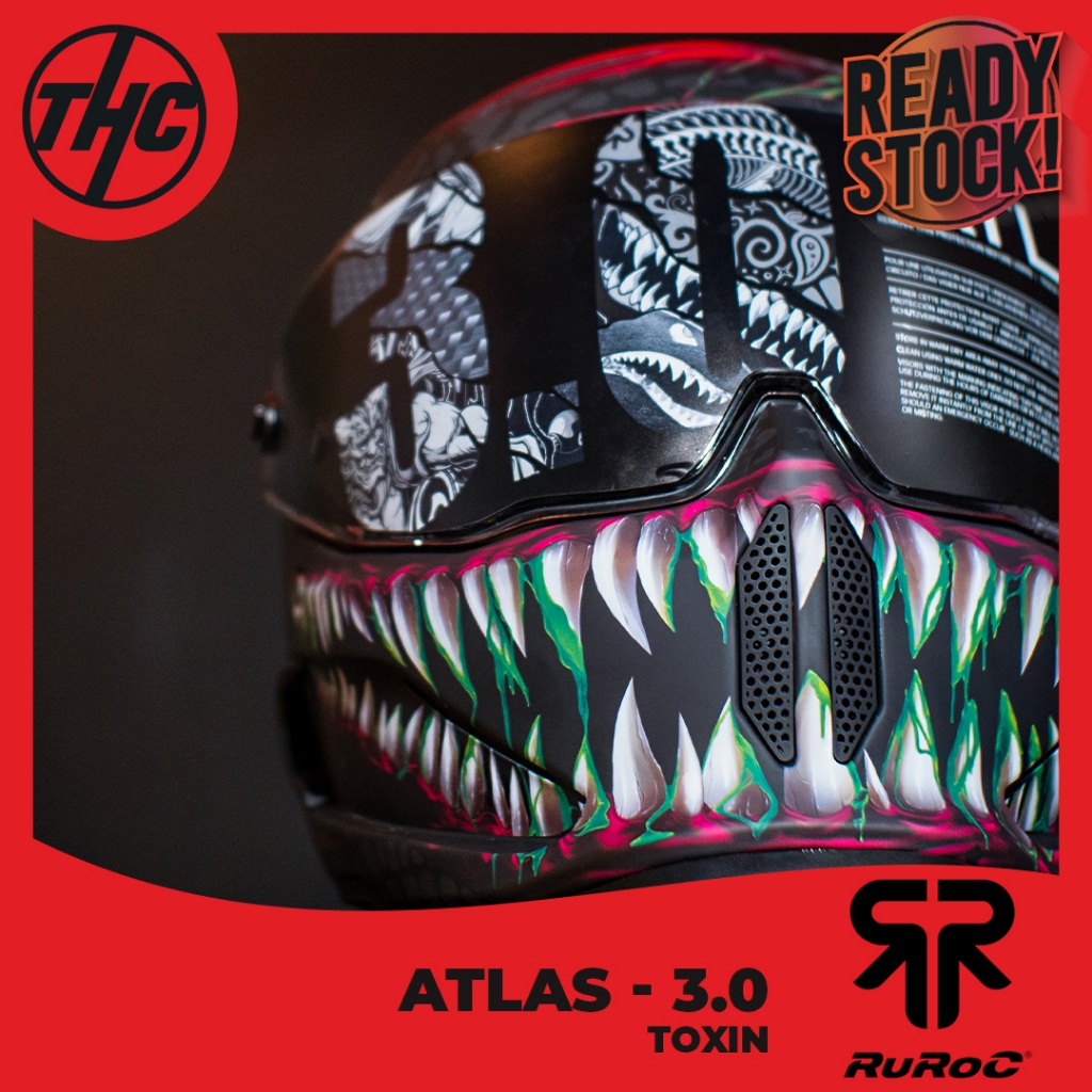 RUROC ATLAS 3.0 TOXIN HELM RUROC FULL FACE HELMET