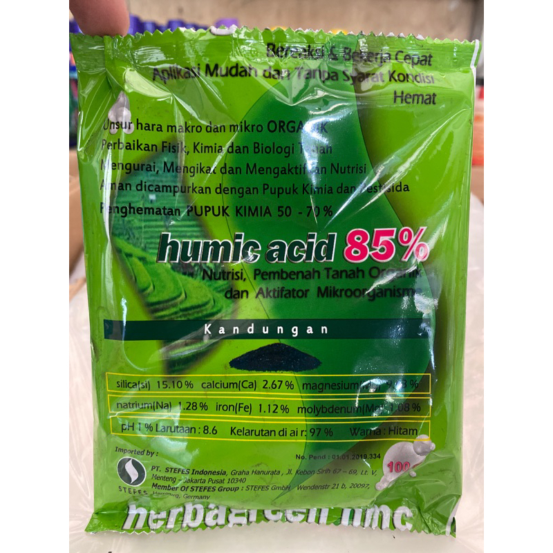 STEFES HUmic Acid 85% Pupuk Organik Penyubur Tanah Dan Memperbaiki PH Tanah