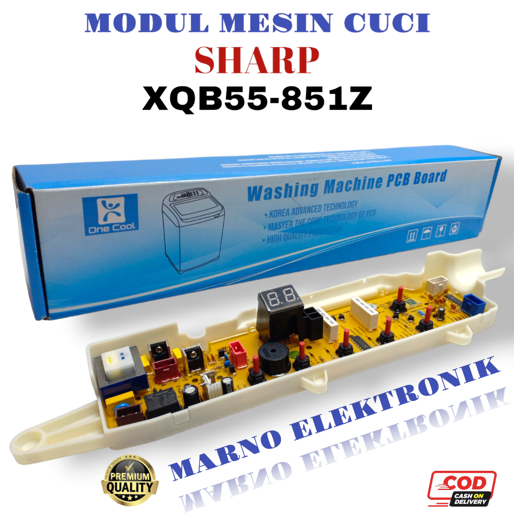 MODUL PCB XQB55-851Z MESIN CUCI SHARP ES-F950P-GY ES F950P-GY ES F950PGY ESF950PGY ASLI ORIGINAL ORI