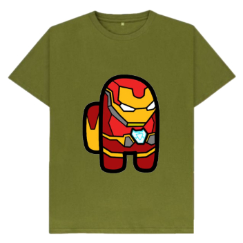 Baju Kaos Anak Among Ironman Laki Laki dan Perempuan Usia 1-10 Tahun Warna H-Army