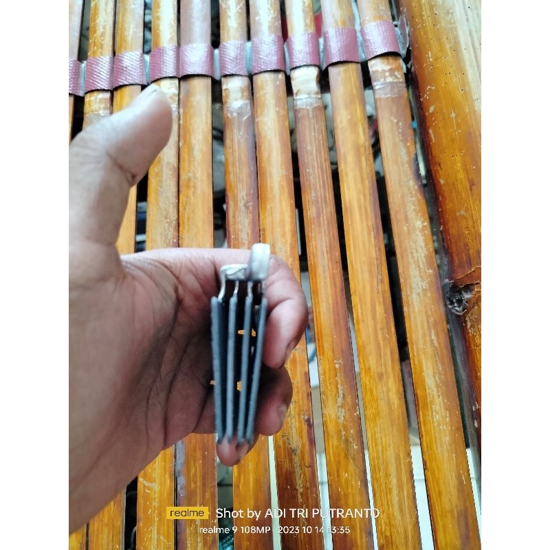 PLAT SEL NEGATIF AKI MOTOR (-) SUDAH DIRAKIT UKURAN 3,5Ah