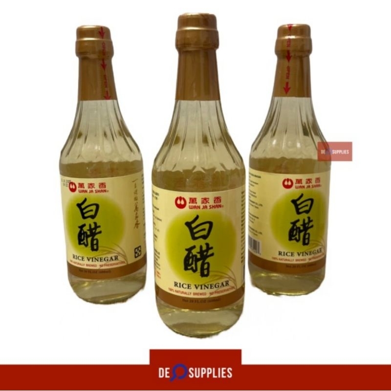 

Wan Ja Shan Rice Vinegar 600ml - Cuka Makan / Beras Wanjashan Premium