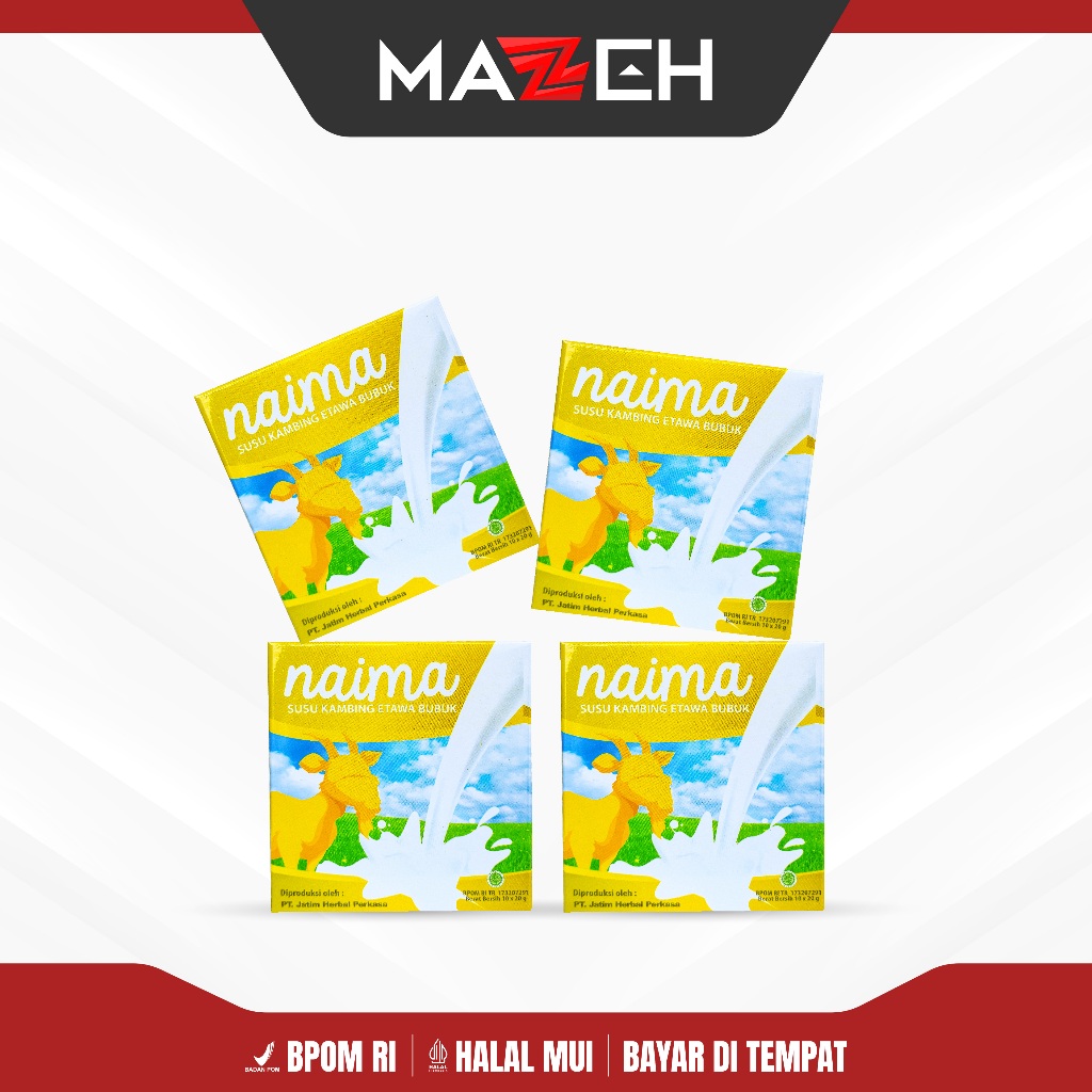 

Susu NAIMA 4 Box Original Atasi Nyeri Sendi & Tulang BPOM