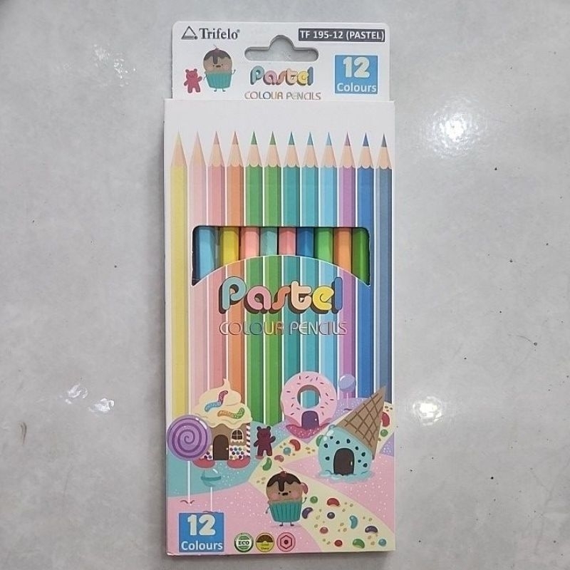 

Pensil warna pastel 12 warna 24warna Trifelo