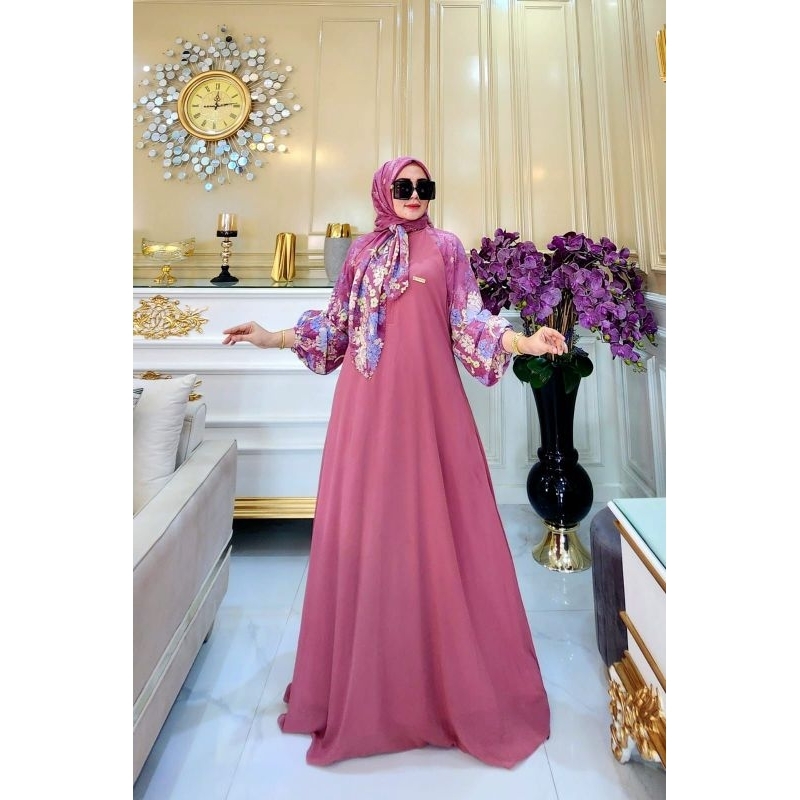 GAMIS WANITA HALIZA SET HIJAB
