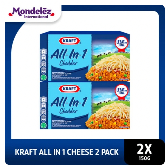 

KRAFT KEJU CHEDDAR ALL IN ONE ALL IN 1 150 GR