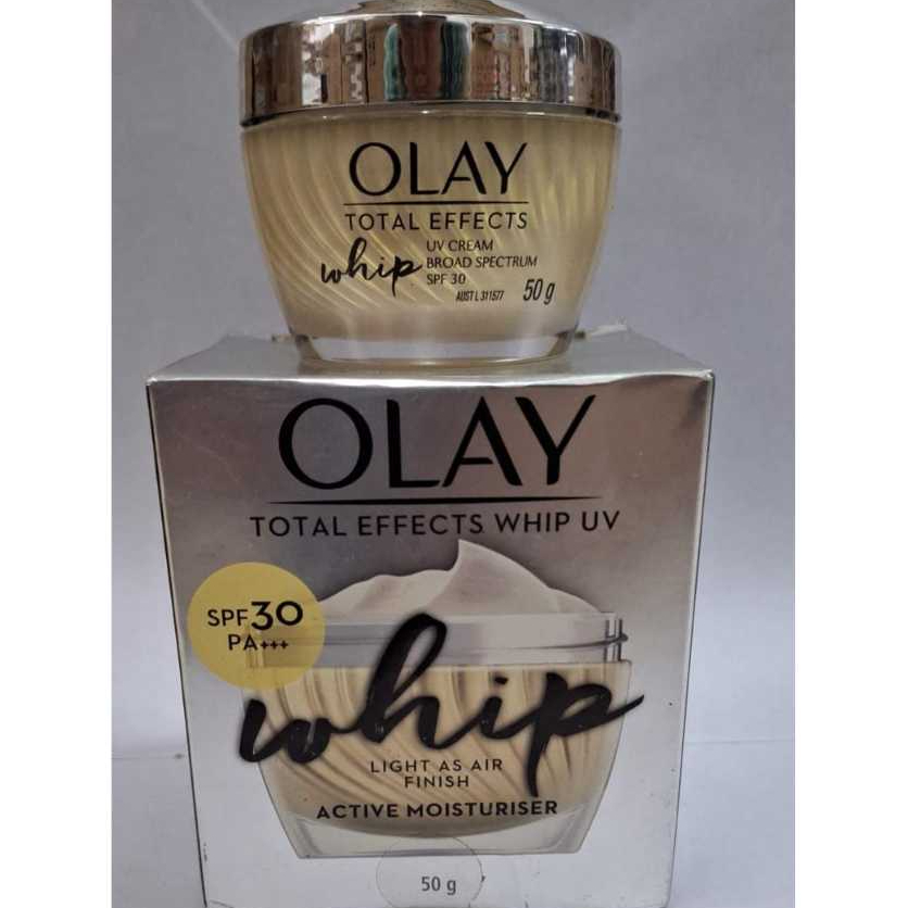 OLAY TOTAL EFFECTS WHIP SPF 30 MOISTURIZER 50gr (rijek kemasan tanpa dus)