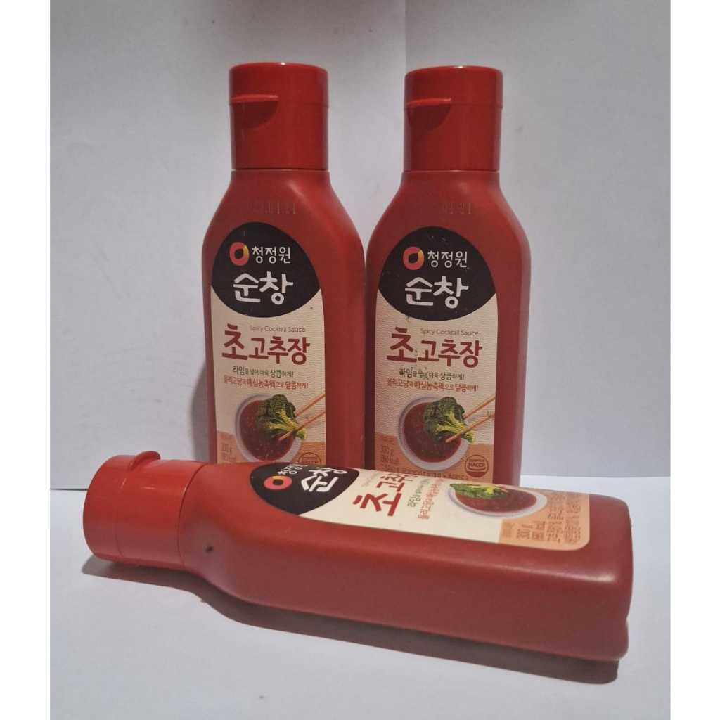 Chung Jung One Spicy Cocktail Sauce 500gr Cho Gochujang / Saus Cabe dengan Cuka / Haechandle Saus Gochujang Halal MUI / Pasta Cabai Korea 500 Gram Halal MUI