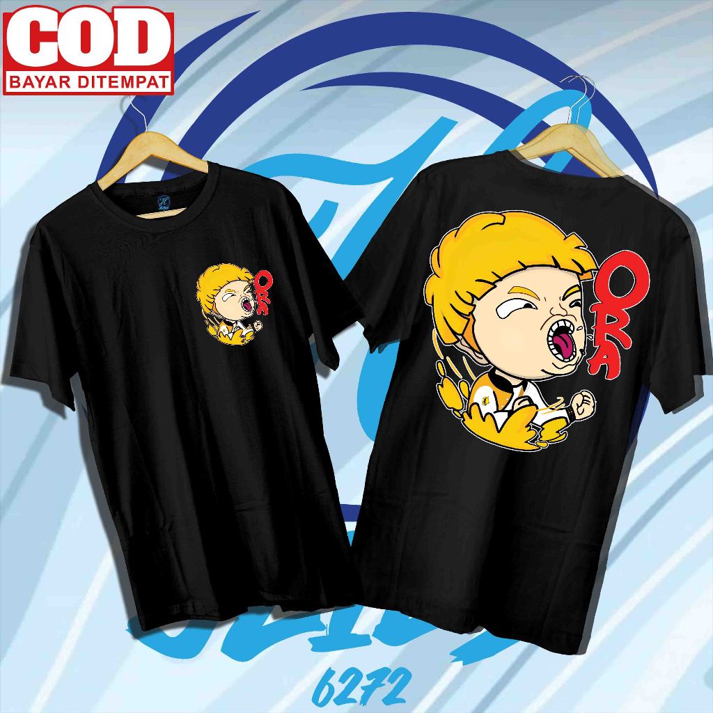(09) KAOS DISTRO FASHION JLIES MOTIF TIM MPL ID ONIC ESPORT  EMOTE ORAAAA MLBB  BISA COD  KAOS PRIA/